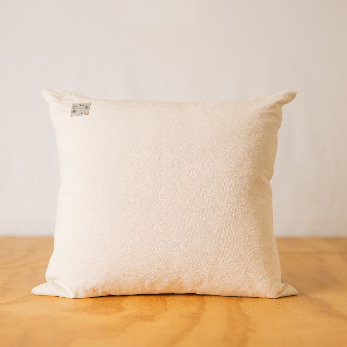Minimalist Hand Embroidered Pillow - Confetti, Natural