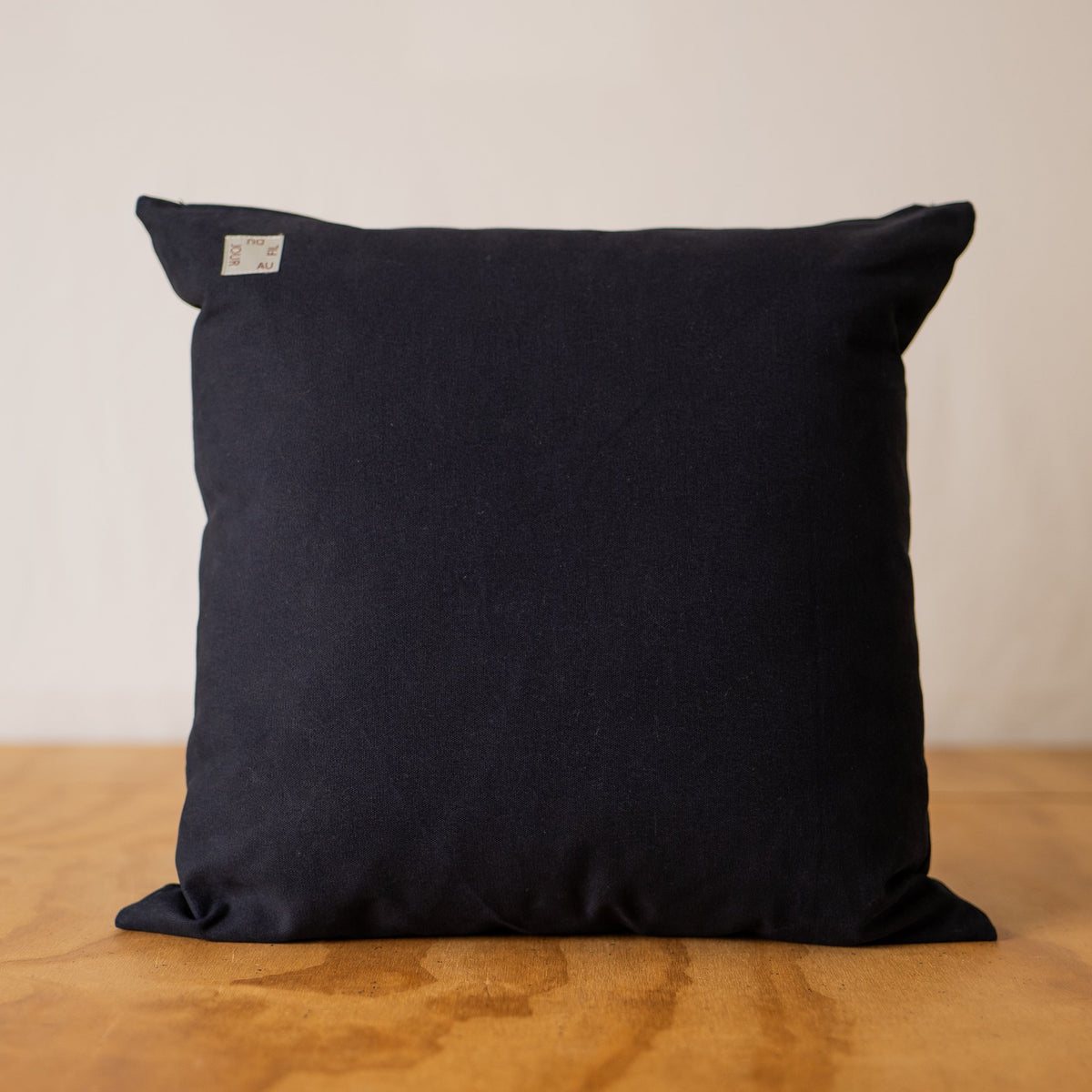 Minimalist Hand Embroidered Pillow - Confetti, Ink