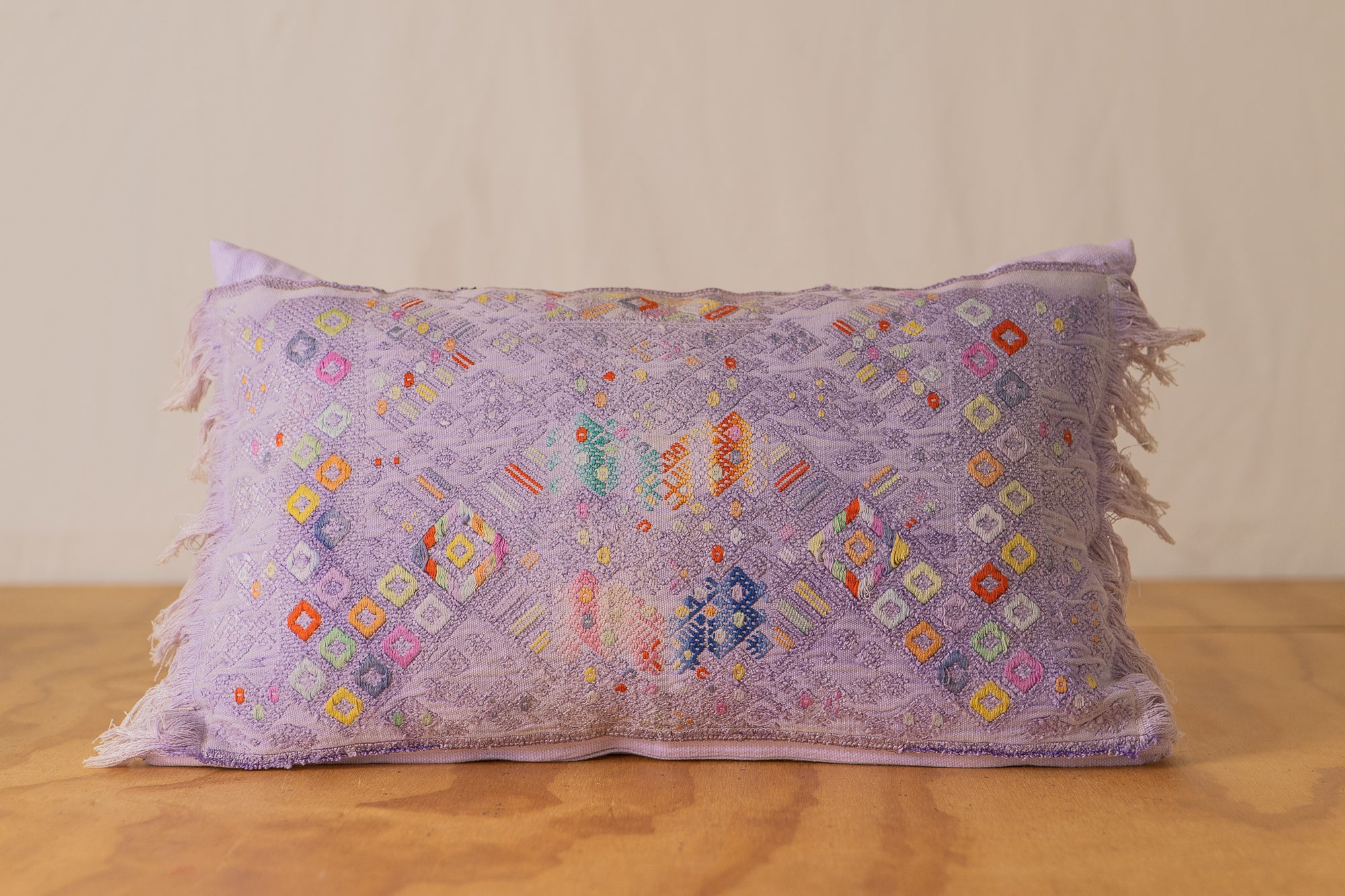 Hand Embroidered Huipiles Pillow- 2/10