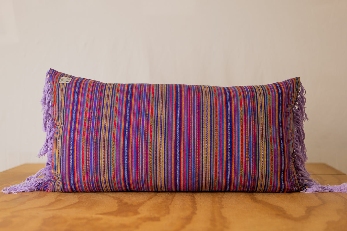 Hand Embroidered Huipiles Pillow- 7/10