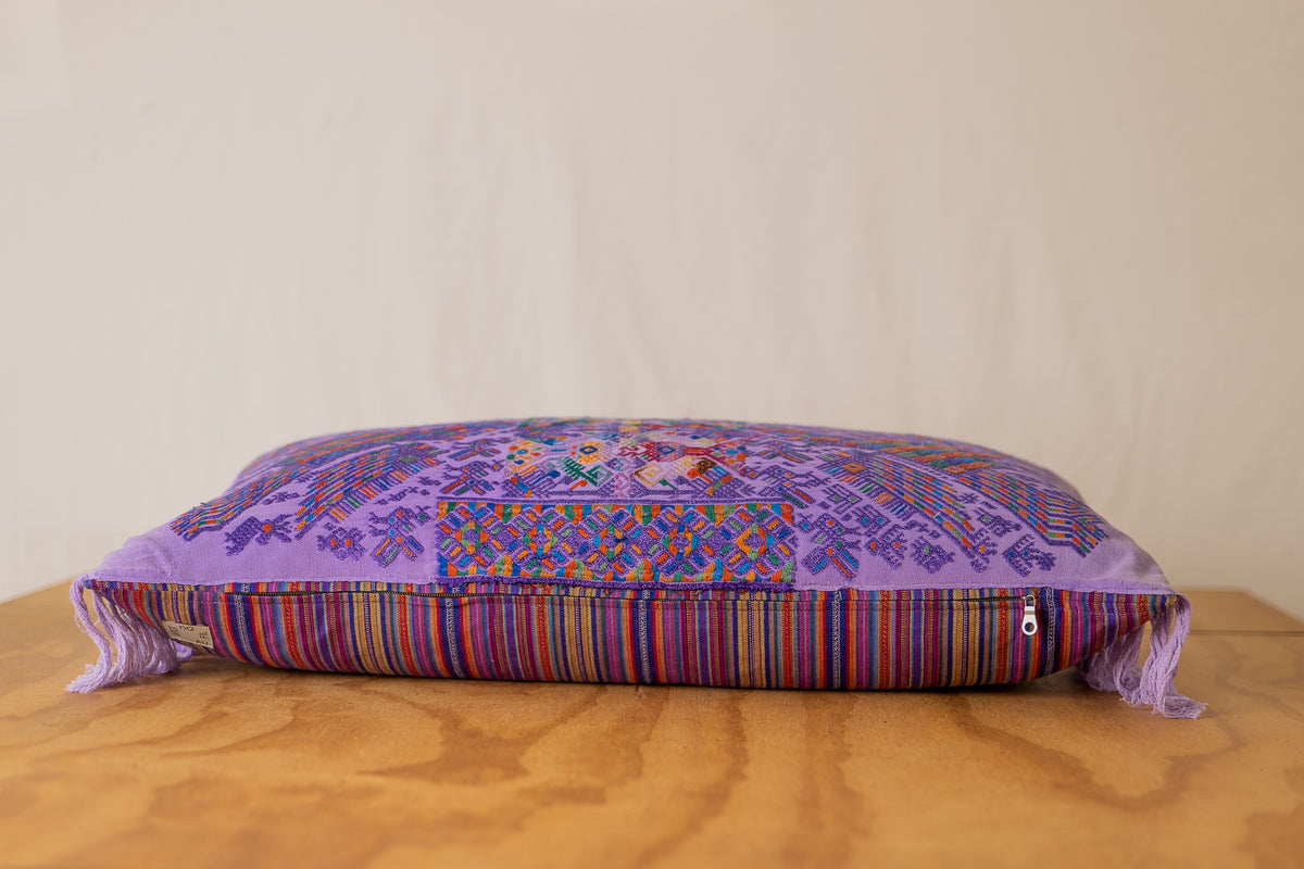 Hand Embroidered Huipiles Pillow- 7/10