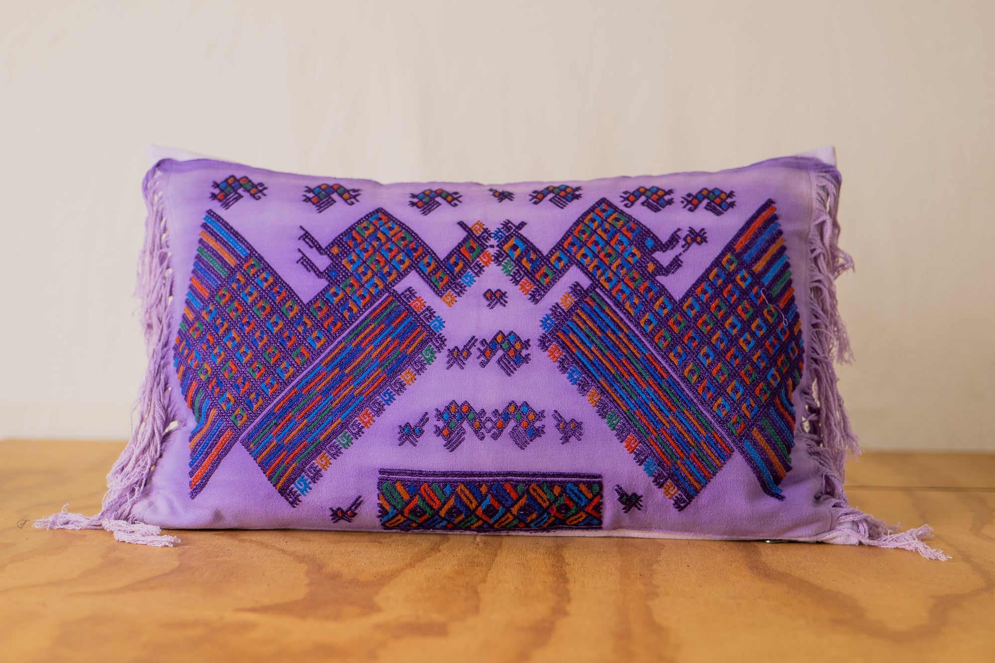 Hand Embroidered Huipiles Pillow- 6/10