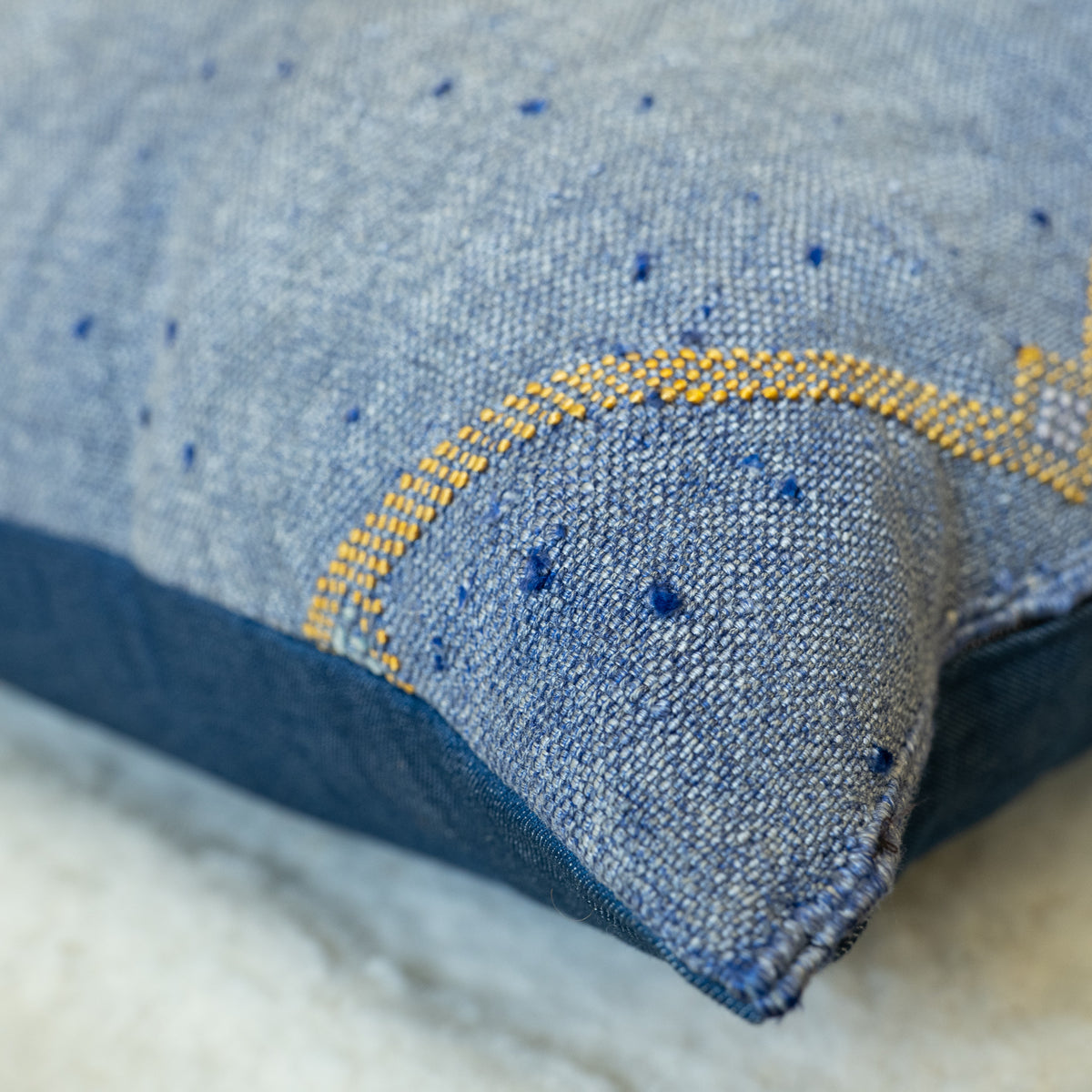Kilim Pillow - Denim Blue
