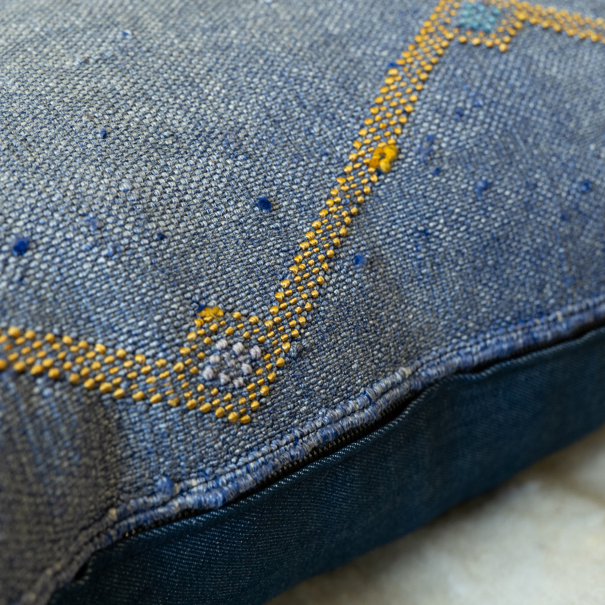 Kilim Pillow - Denim Blue