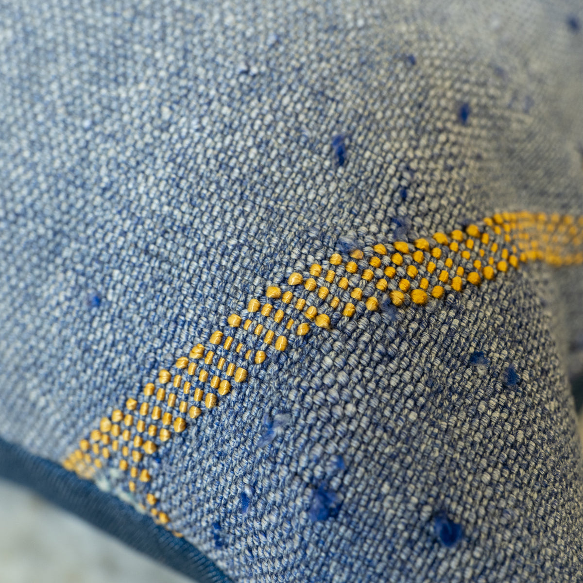 Kilim Pillow - Denim Blue