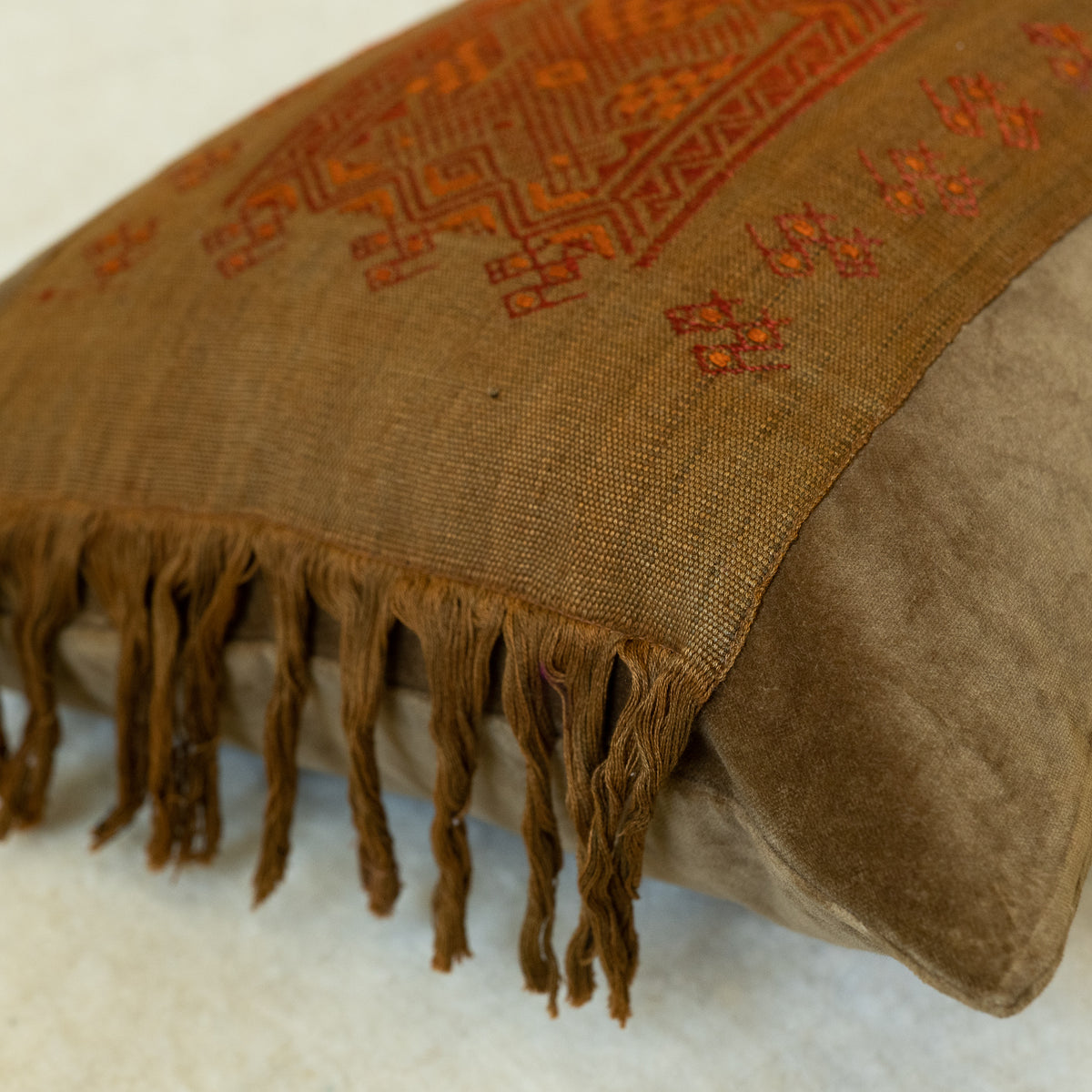 Hand Embroidered Huipiles Pillow- 5/10