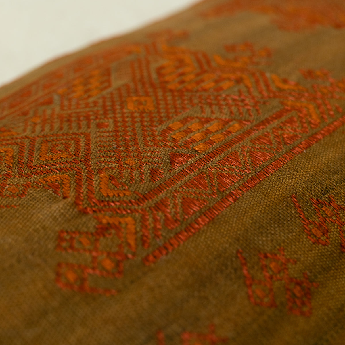 Hand Embroidered Huipiles Pillow- 5/10