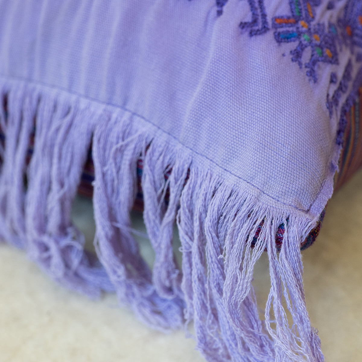 Hand Embroidered Huipiles Pillow- 7/10