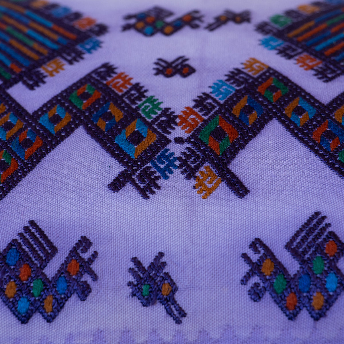 Hand Embroidered Huipiles Pillow- 6/10