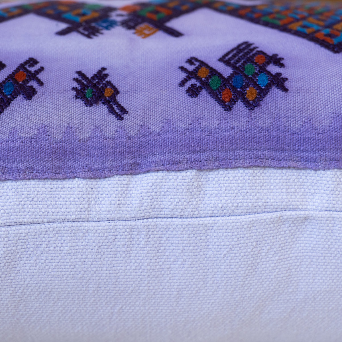 Hand Embroidered Huipiles Pillow- 6/10