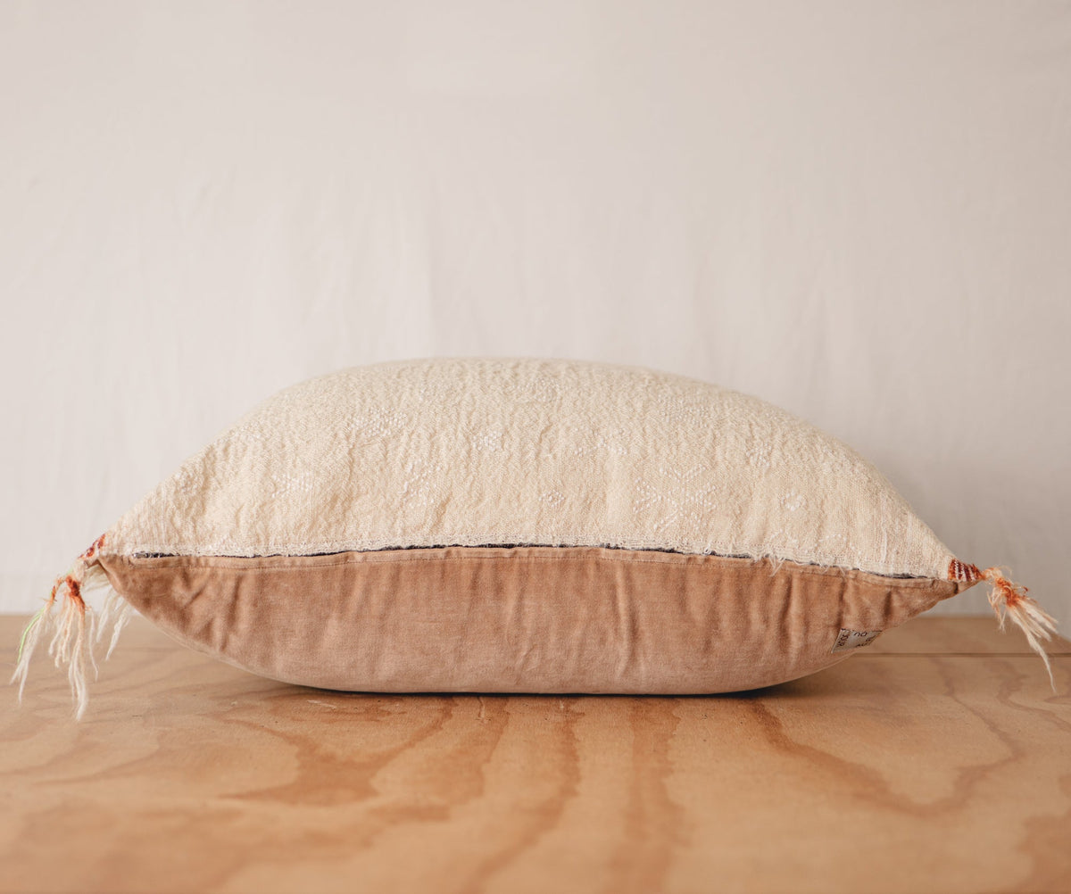 Berber Wool Floor Pillow - Bridal Hena Prints - 5/7